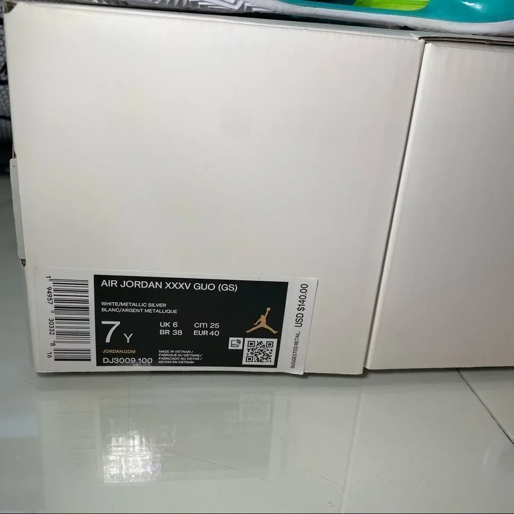 🆕 Guo Ailun x Air Jordan 35 GS 'Jade' - Picture 12 of 13